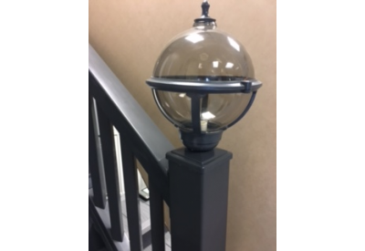 Globe Style Balustrade Lamp